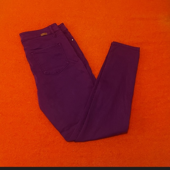 Massimo Dutti purple stretch skinny jeans EUC - Picture 2 of 8
